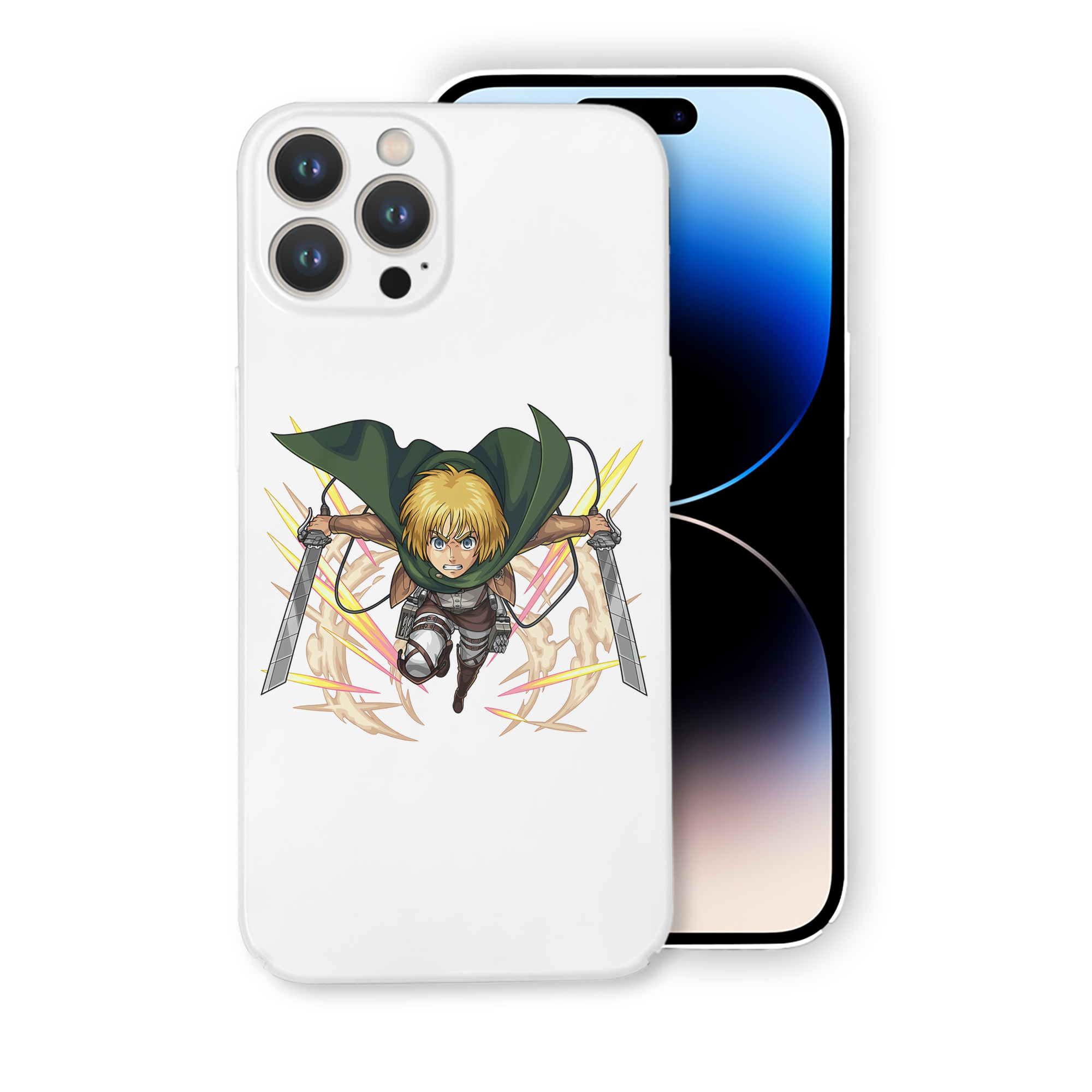 （画像用） 進撃の巨人 アルミン·アルレルト Attack on Titan Armin Arlert 【iPhone 14シリーズ対応】ハードケース